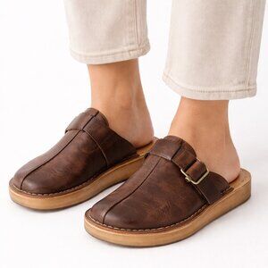 Clarks Originals Desert Trek Mule Beeswax Leather Unisex Clog Shoes